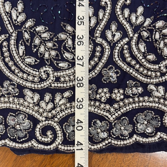 Vintage Laurence Kazar Fully Beaded Silk Dress - Picture 5 of 5